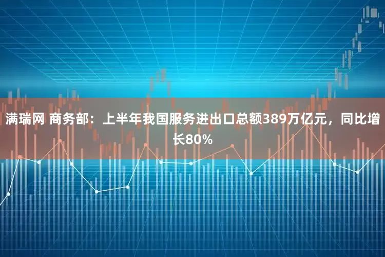 满瑞网 商务部：上半年我国服务进出口总额389万亿元，同比增长80%